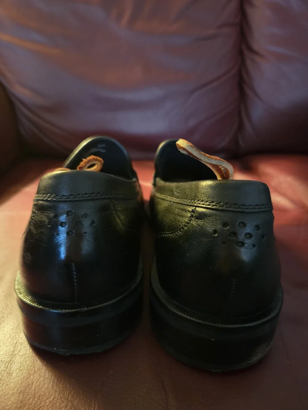Cole Haan Pinch Sanford Penny Loafers Mens 10.5 Used Black Color Designer